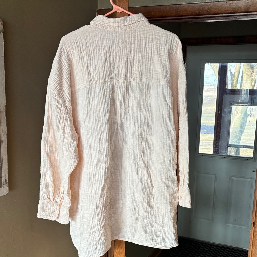 Haven Well Within Blush Textured Blouse - Picture 4 of 4